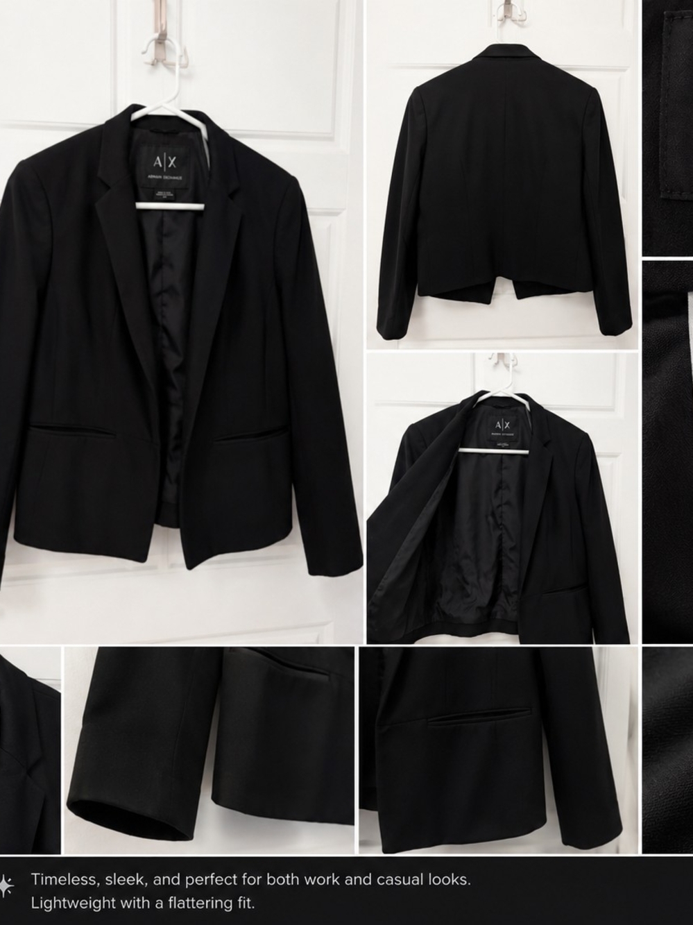 A/X Armani Exchange Black Women's Tailored Blazer